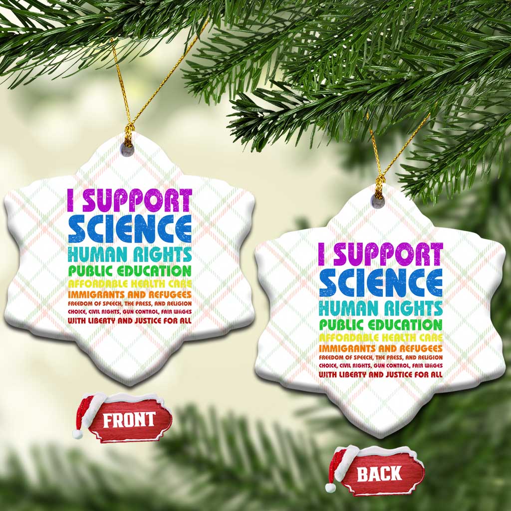 I Support Progressive Liberal Democratic Causes Protest Ceramic Ornament TS10 Print Your Wear