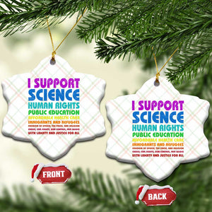 I Support Progressive Liberal Democratic Causes Protest Ceramic Ornament TS10 Print Your Wear