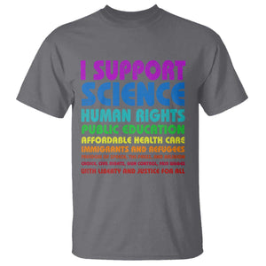 I Support Progressive Liberal Democratic Causes Protest T Shirt TS10 Charcoal Print Your Wear