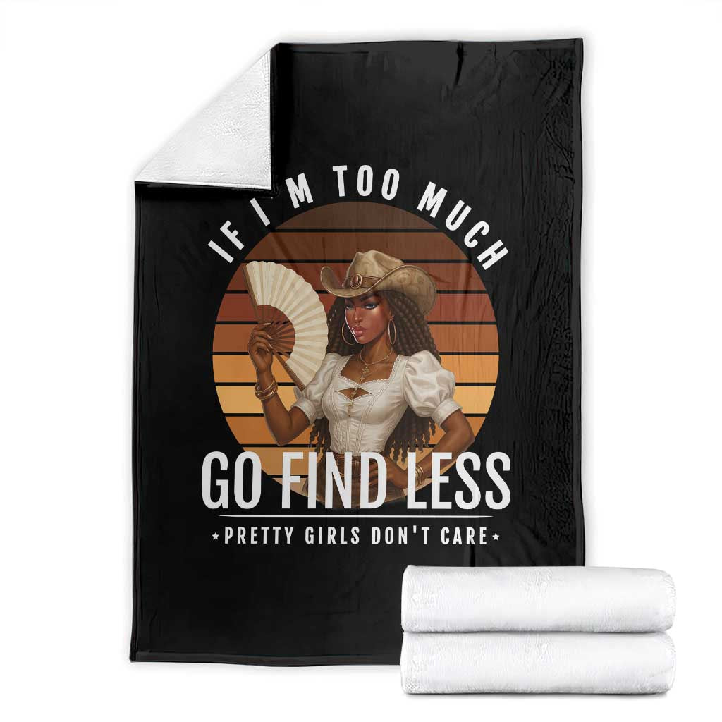 Black History African Melanin Cowgirl Throw Blanket Country Girls African American Western Tribute TS10 Black Print Your Wear