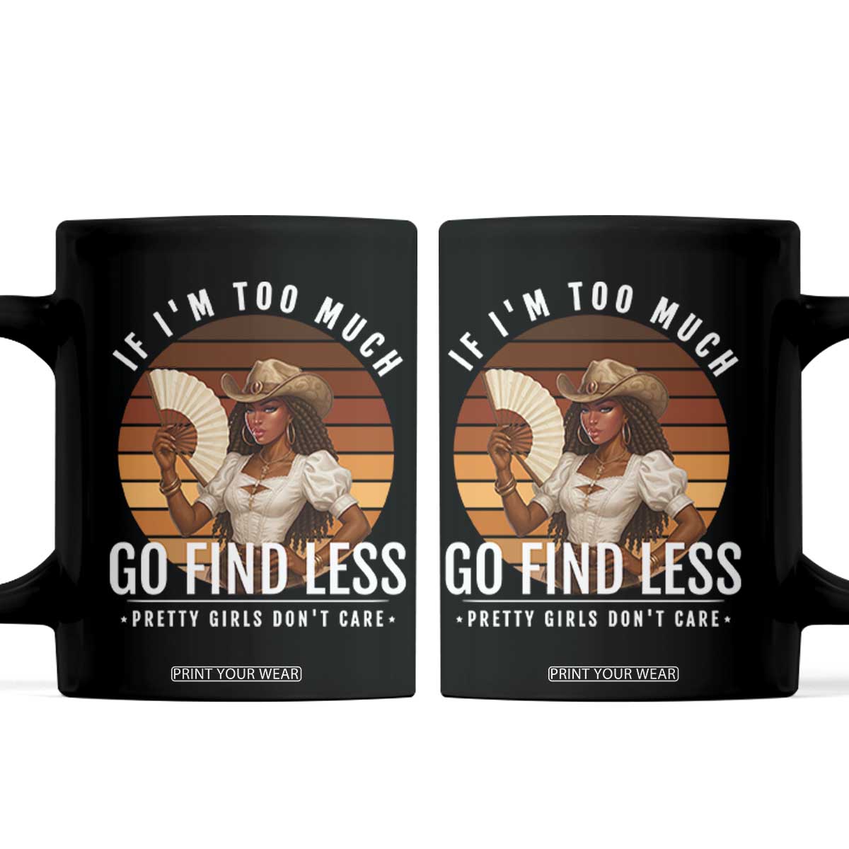 Black History African Melanin Cowgirl Coffee Mug Country Girls African American Western Tribute TS10 Black Print Your Wear