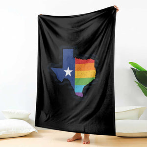 LGBTQ Texas State Flag Throw Blanket TS10 Print Your Wear