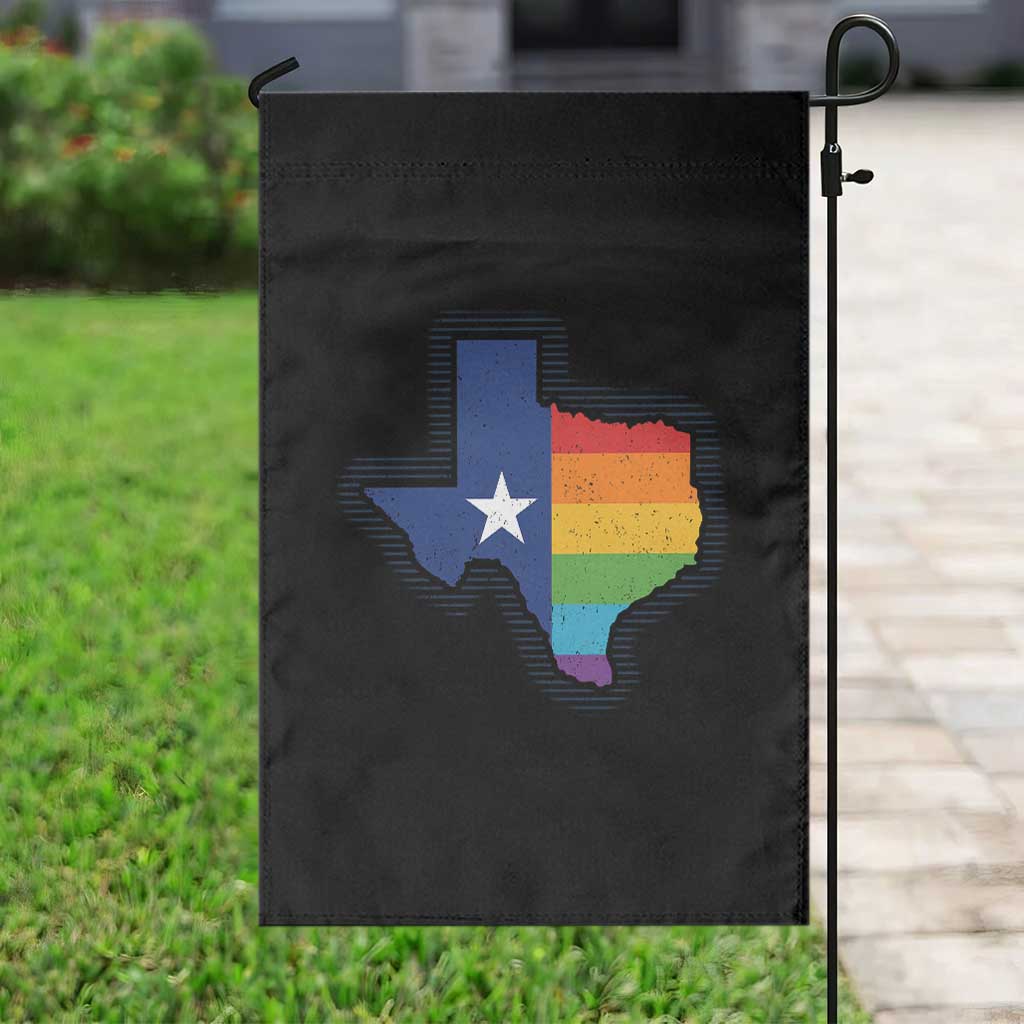 LGBTQ Texas State Flag Garden Flag TS10 Print Your Wear