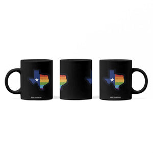 LGBTQ Texas State Flag Coffee Mug TS10 Print Your Wear