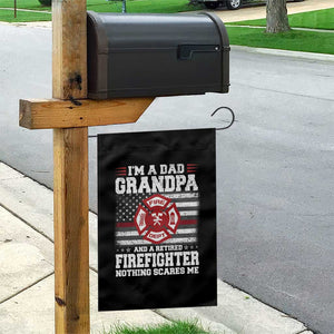 Retired Firefighter Grandpa Garden Flag Retro American Flag TS10 Print Your Wear