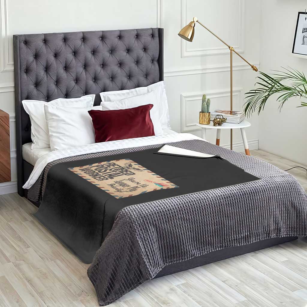 Retired Postal Worker Throw Blanket No Longer My Priority Retirement Gifts TS10 Print Your Wear