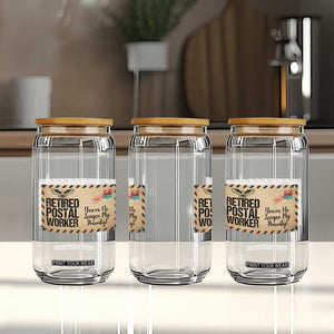 Retired Postal Worker Glass Can No Longer My Priority Retirement Gifts TS10 Print Your Wear