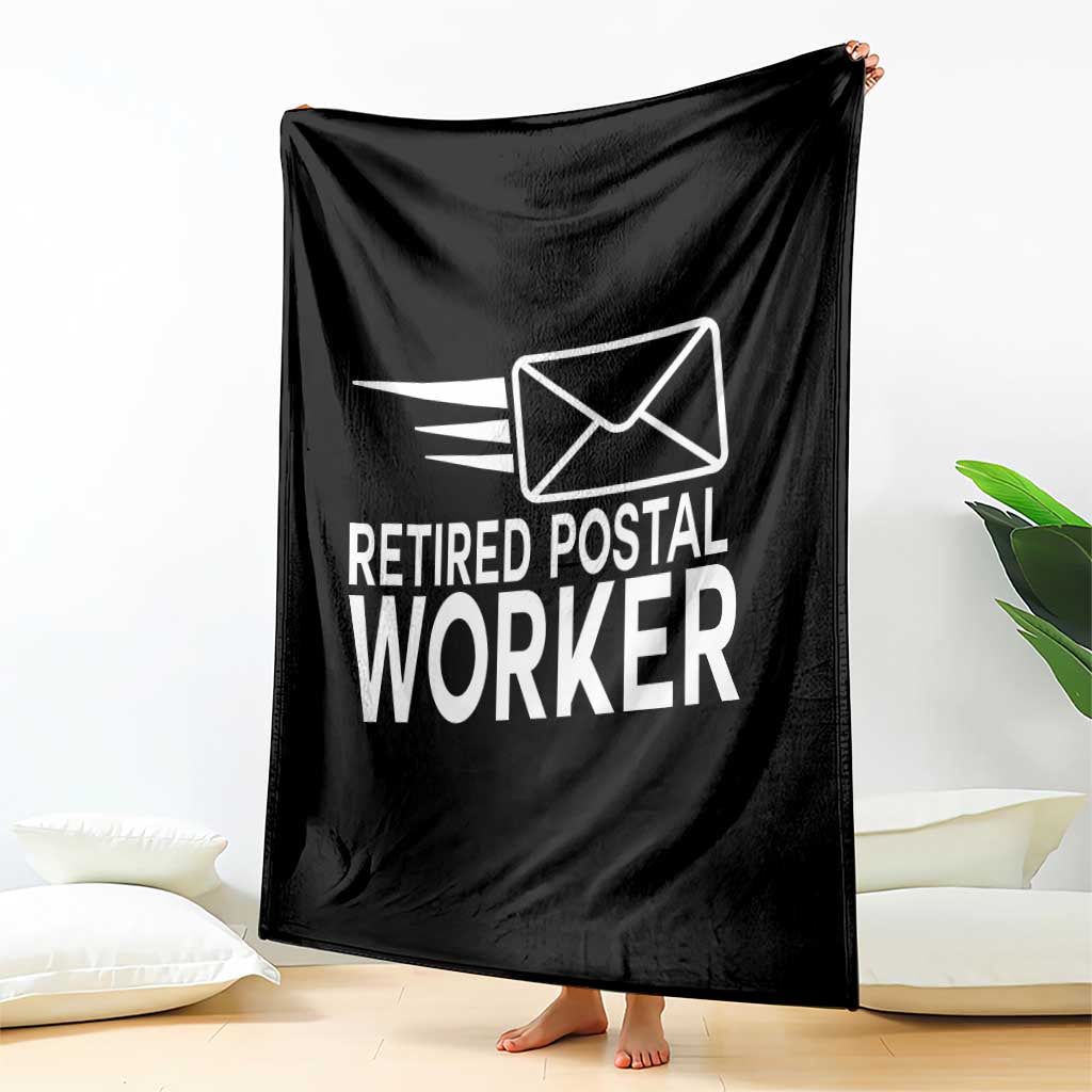Retired Postal Worker Throw Blanket Mailman Postman Retirement Gifts TS10 Print Your Wear