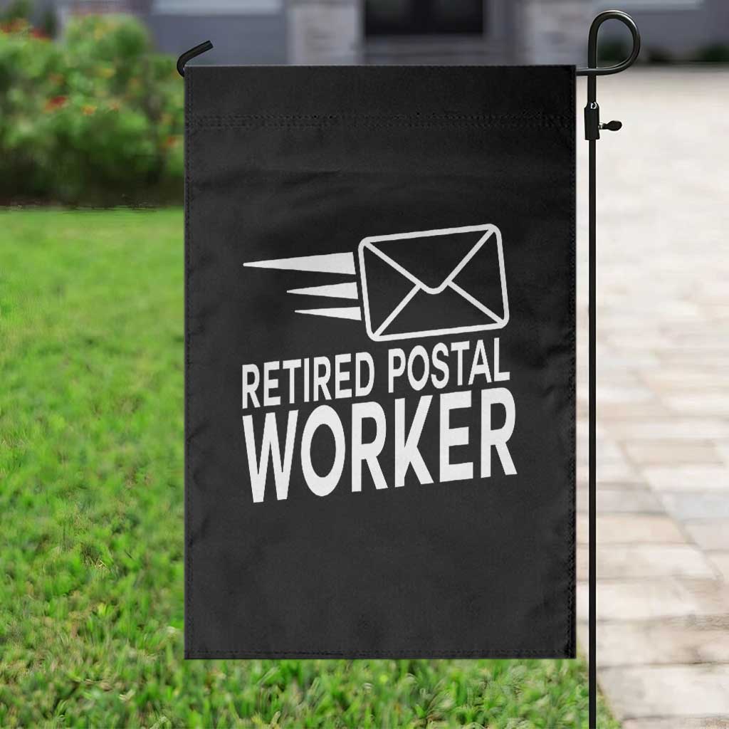 Retired Postal Worker Garden Flag Mailman Postman Retirement Gifts TS10 Print Your Wear