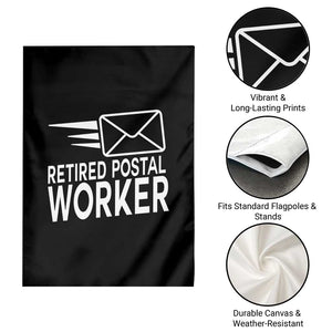 Retired Postal Worker Garden Flag Mailman Postman Retirement Gifts TS10 Print Your Wear