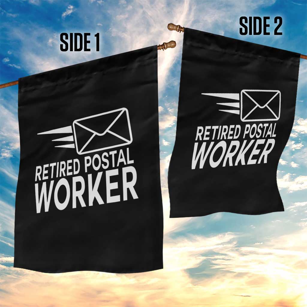 Retired Postal Worker Garden Flag Mailman Postman Retirement Gifts TS10 Print Your Wear