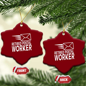 Retired Postal Worker Ceramic Ornament Mailman Postman Retirement Gifts TS10 Print Your Wear