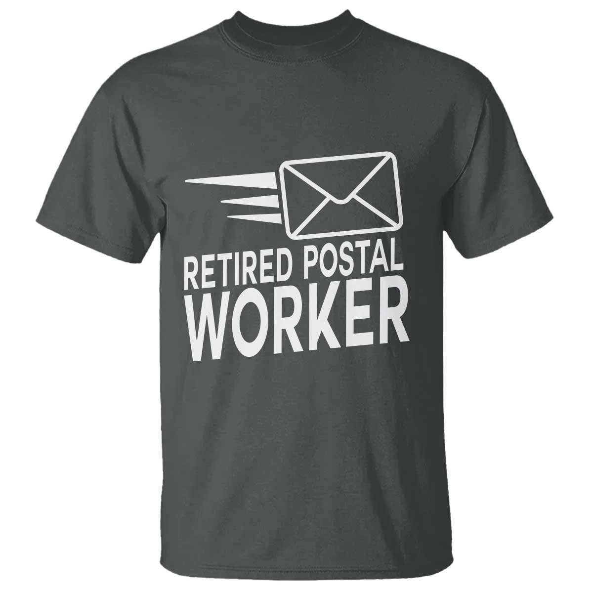 Retired Postal Worker T Shirt Mailman Postman Retirement Gifts TS10 Dark Heather Print Your Wear