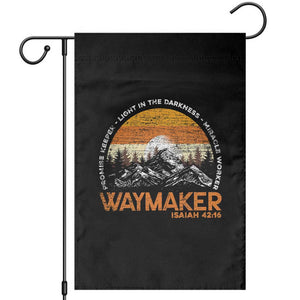 Vintage Christian Garden Flag Isaiah 42:16 Waymaker Promise Keeper Miracle Worker TS10 Black Print Your Wear
