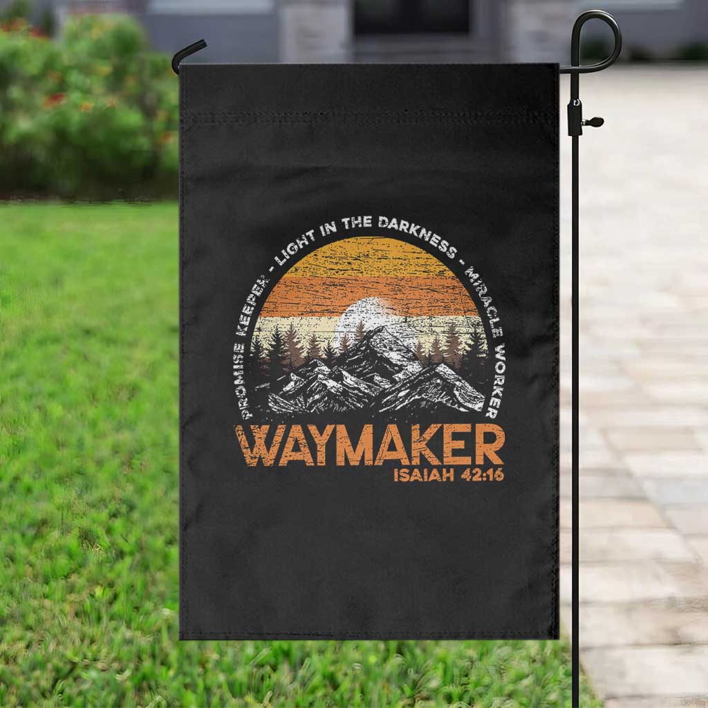 Vintage Christian Garden Flag Isaiah 42:16 Waymaker Promise Keeper Miracle Worker TS10 Print Your Wear