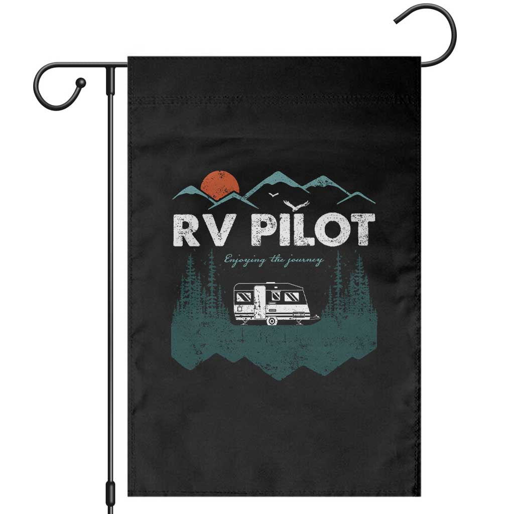 RV Pilot Camping Garden Flag Retro Motorhome Travel Vacation Gift TS10 Black Print Your Wear