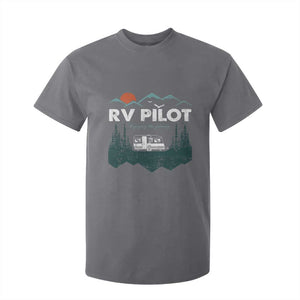 RV Pilot Camping T Shirt For Kid Retro Motorhome Travel Vacation Gift TS10 Charcoal Print Your Wear