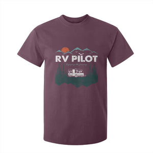 RV Pilot Camping T Shirt For Kid Retro Motorhome Travel Vacation Gift TS10 Maroon Print Your Wear