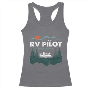 RV Pilot Camping Racerback Tank Top Retro Motorhome Travel Vacation Gift TS10 Charcoal Print Your Wear