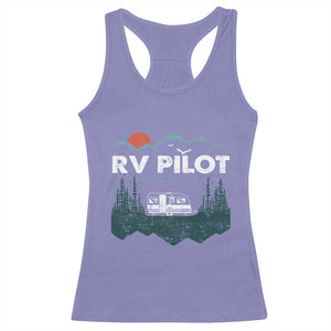 RV Pilot Camping Racerback Tank Top Retro Motorhome Travel Vacation Gift TS10 Violet Print Your Wear