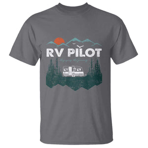 RV Pilot Camping T Shirt Retro Motorhome Travel Vacation Gift TS10 Charcoal Print Your Wear