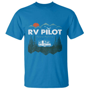 RV Pilot Camping T Shirt Retro Motorhome Travel Vacation Gift TS10 Sapphire Print Your Wear
