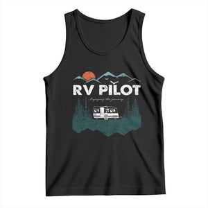 RV Pilot Camping Tank Top Retro Motorhome Travel Vacation Gift TS10 Black Print Your Wear