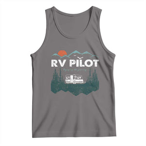 RV Pilot Camping Tank Top Retro Motorhome Travel Vacation Gift TS10 Deep Heather Print Your Wear