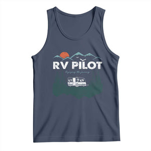 RV Pilot Camping Tank Top Retro Motorhome Travel Vacation Gift TS10 Navy Print Your Wear
