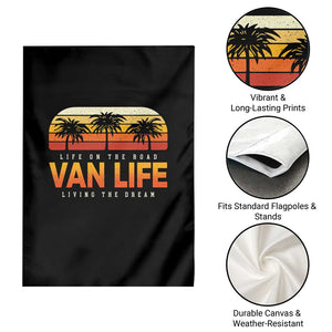 Van Life Garden Flag Retro Camping RV Motorhome Travel Vacation Gift TS10 Print Your Wear