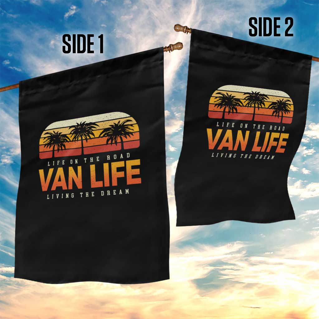 Van Life Garden Flag Retro Camping RV Motorhome Travel Vacation Gift TS10 Print Your Wear