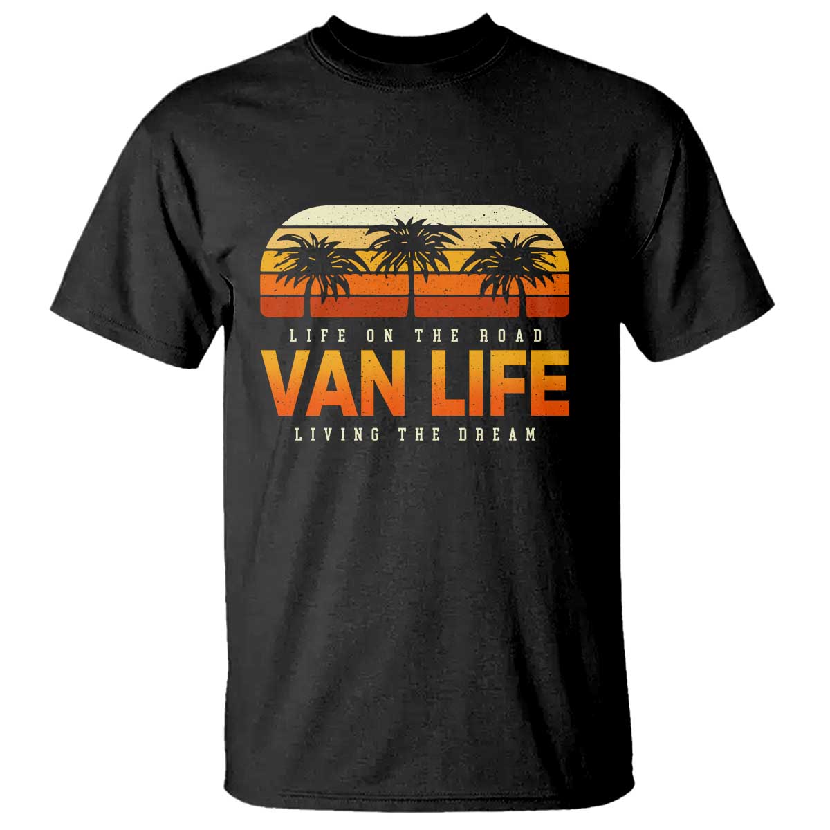 Van Life T Shirt Retro Camping RV Motorhome Travel Vacation Gift TS10 Black Print Your Wear