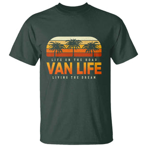 Van Life T Shirt Retro Camping RV Motorhome Travel Vacation Gift TS10 Dark Forest Green Print Your Wear