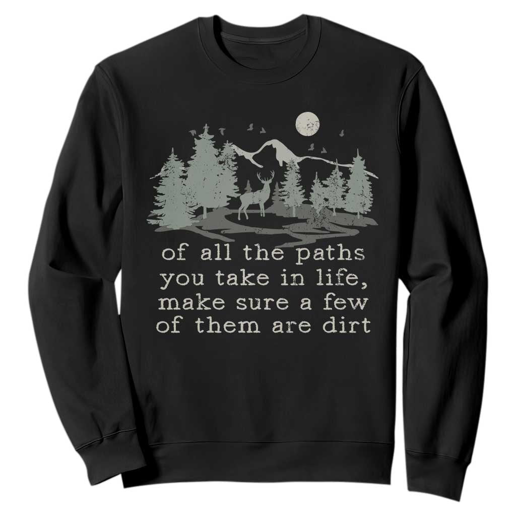 Retro Nature Wildlife Outdoor Sweatshirt Camping Forest Hiking Vintage TS10 Black Print Your Wear