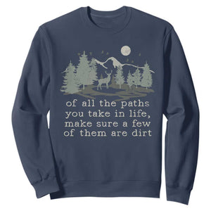 Retro Nature Wildlife Outdoor Sweatshirt Camping Forest Hiking Vintage TS10 Navy Print Your Wear