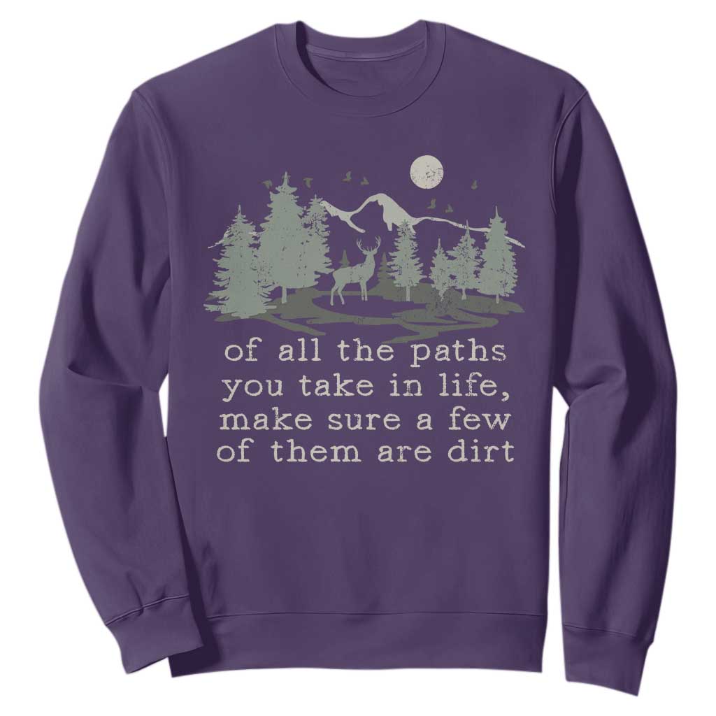 Retro Nature Wildlife Outdoor Sweatshirt Camping Forest Hiking Vintage TS10 Purple Print Your Wear