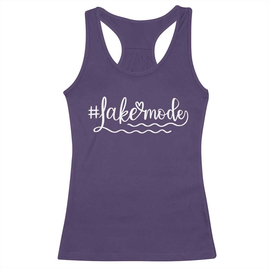 Lake Mode Racerback Tank Top Summer Vacation Outdoor Camping TS10 Purple Print Your Wear