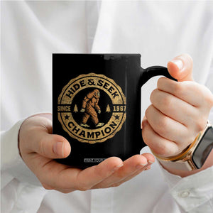 Retro Bigfoot Believer Coffee Mug Undefeated Sasquatch Hide And Seek Cryptozoology TS10 Print Your Wear