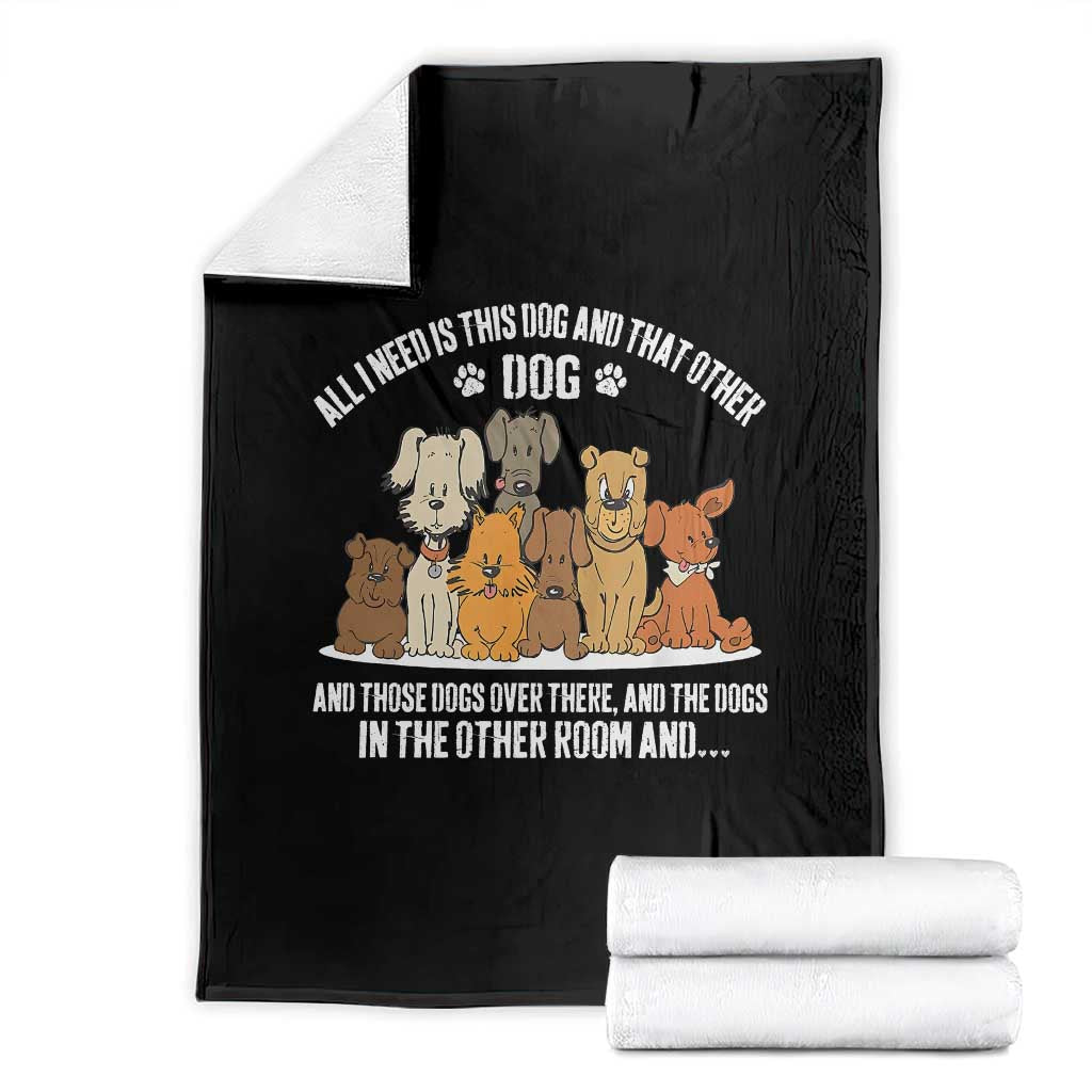 Funny Dog Lover Throw Blanket Fur Mama Dad Dog Rescue TS10 Black Print Your Wear