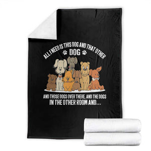 Funny Dog Lover Throw Blanket Fur Mama Dad Dog Rescue TS10 Black Print Your Wear