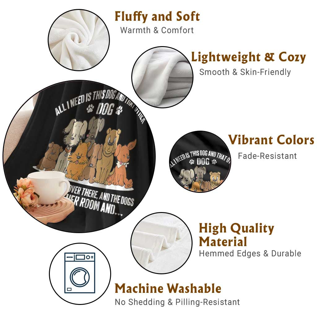 Funny Dog Lover Throw Blanket Fur Mama Dad Dog Rescue TS10 Print Your Wear