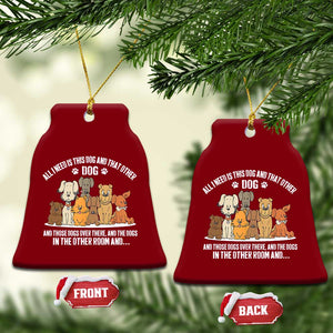 Funny Dog Lover Ceramic Ornament Fur Mama Dad Dog Rescue TS10 Print Your Wear