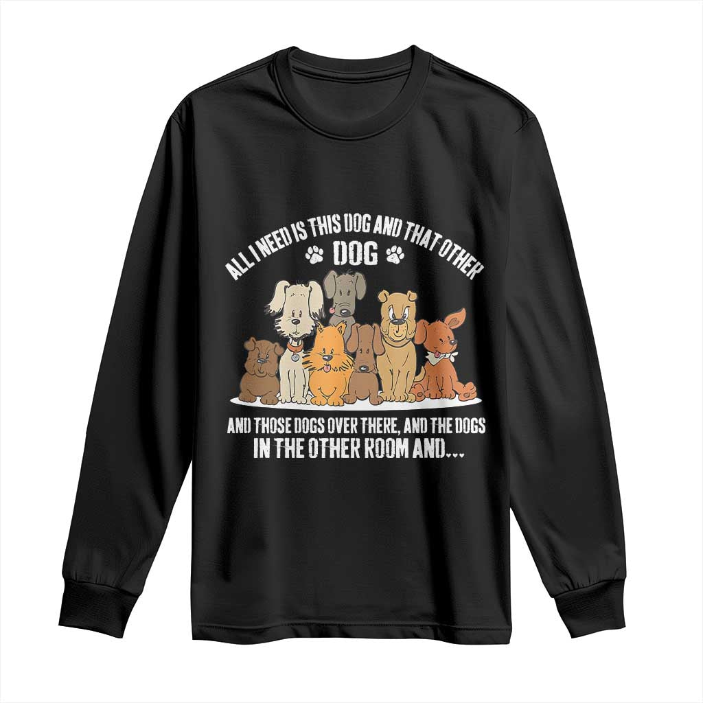 Funny Dog Lover Long Sleeve Shirt Fur Mama Dad Dog Rescue TS10 Black Print Your Wear