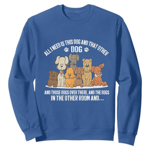 Funny Dog Lover Sweatshirt Fur Mama Dad Dog Rescue TS10 Royal Blue Print Your Wear
