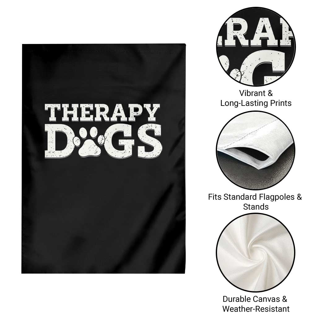 Therapy Dog Garden Flag Classic Retro Varsity Vintage Pet Partners TS10 Print Your Wear