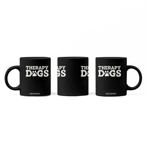 Therapy Dog Coffee Mug Classic Retro Varsity Vintage Pet Partners TS10 Print Your Wear