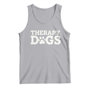 Therapy Dog Tank Top Classic Retro Varsity Vintage Pet Partners TS10 Athletic Heather Print Your Wear