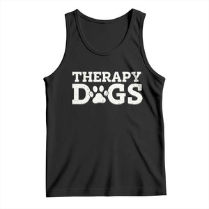 Therapy Dog Tank Top Classic Retro Varsity Vintage Pet Partners TS10 Black Print Your Wear