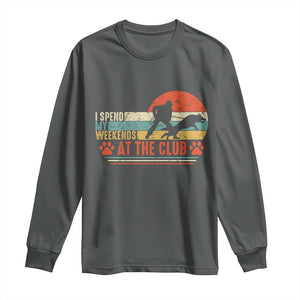 Funny IGP Bite Work Long Sleeve Shirt Schutzhund Dog Training TS10 Dark Heather Print Your Wear