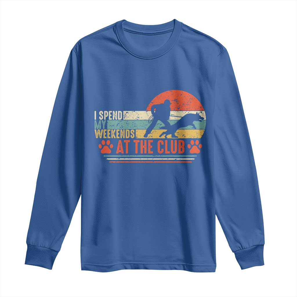 Funny IGP Bite Work Long Sleeve Shirt Schutzhund Dog Training TS10 Royal Blue Print Your Wear